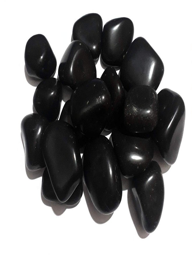 Schmick Big Black Pebbles Stones for Garden Decor, Fountain, Lawn. Fish Tank Aquarium Decorative Pebbles Stones - Home Decor Pebble Stones - Large - 30 mm to 60 mm (2.9 Kgs) - Image 1